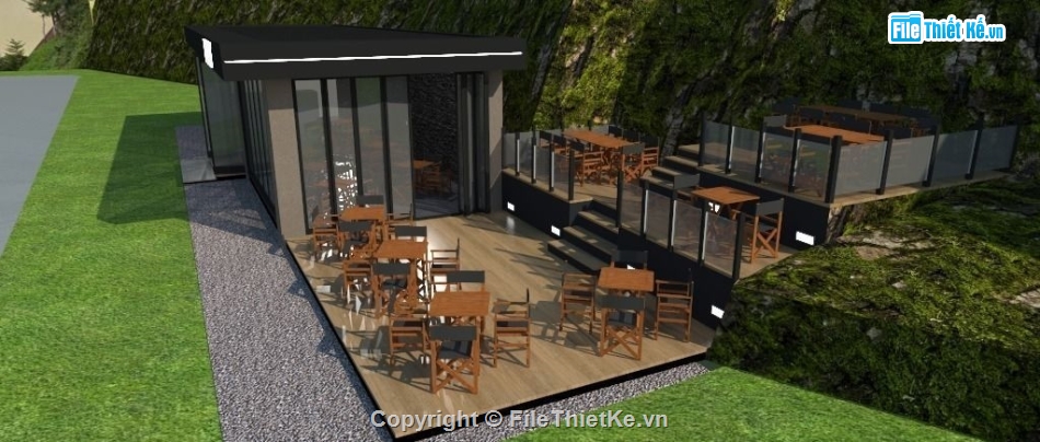 Quán cafe,file su quán cafe,quán cafe file sketchup,model su quán cafe,quán cafe file su