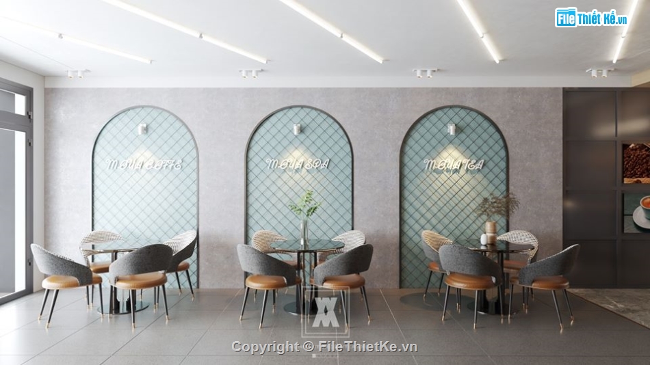 file 3d sketchup,cafe sketchup,sketchup cafe,quán cafe file sketchup