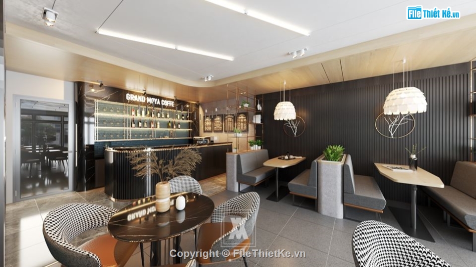 file 3d sketchup,cafe sketchup,sketchup cafe,quán cafe file sketchup