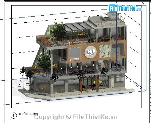 quán cafe,quán cà phê,bản vẽ quán caffe,quán coffee