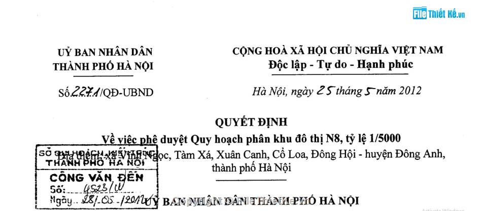 Quy hoạch phân khu Hà Nội,phân khu đô thị N8,quy hoạch khu đô thị