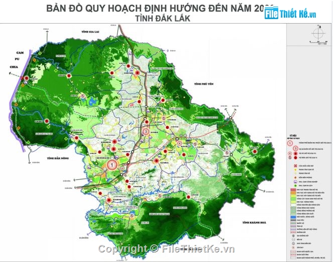 Quy hoạch sử dụng đất 2030,sử dụng đất Krong Búk,Krong Búk tỉnh ĐẮK NÔNG