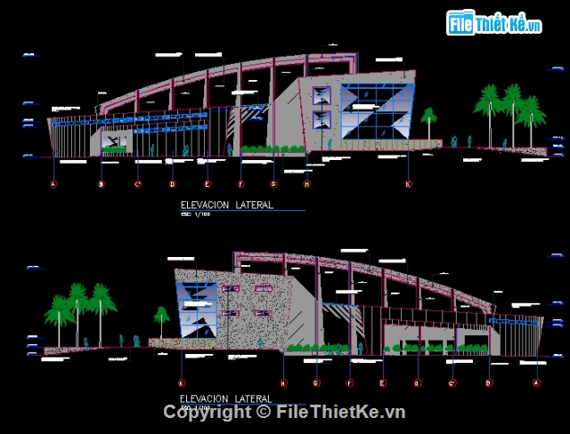 Bản cad thiết kế,Rạp chiếu phim file cad,Rạp chiếu phim