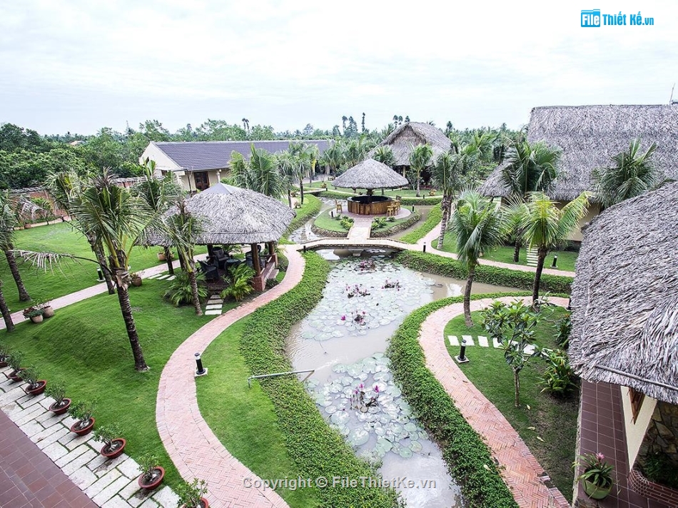 File cad khách sạn resort,Mẫu resort tiền giang,bản vẽ resort,resort nghỉ dưỡng,thiết kế resort,resort 5000 m2