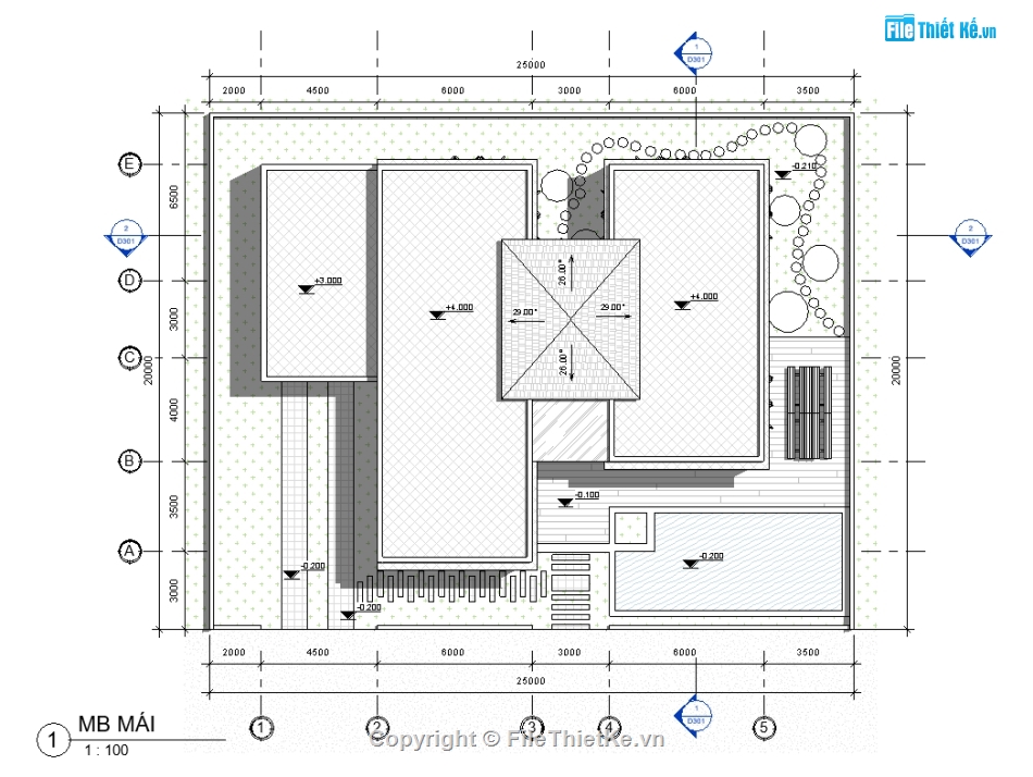 File revit biệt thự 200m2,Bản vẽ revit Biệt thự sân vườn,Revit Biệt thự có hồ bơi,thiết kế revit biệt thự sân vườn