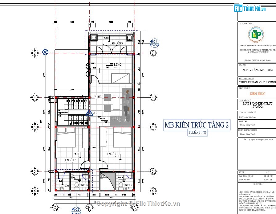 bản vẽ biệt thự 2 tầng revit,biệt thự 2 tầng revit,Revit biệt thự 2 tầng 8.1x14m,File Revit biệt thự 2 tầng,thiết kế biệt thự 2 tầng