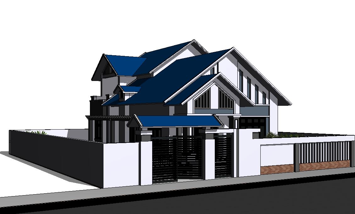 kiến trúc biệt thự,Revit biệt thự,Bản vẽ biệt thự,revit biệt thự