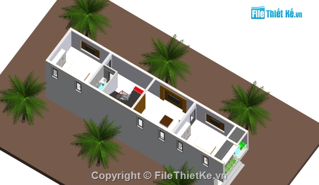 nhà phố 3 tầng,bản vẽ revit nhà phố 3 tầng,revit nhà 3 tầng,Thiết kế nhà phố 3 tầng revit,Nhà phố 3 tầng 4x18.475m