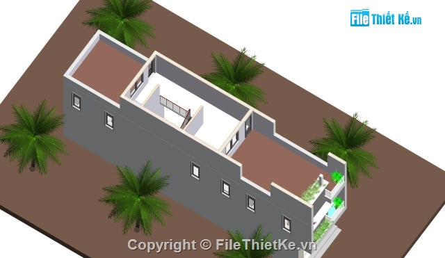 nhà phố 3 tầng,bản vẽ revit nhà phố 3 tầng,revit nhà 3 tầng,Thiết kế nhà phố 3 tầng revit,Nhà phố 3 tầng 4x18.475m