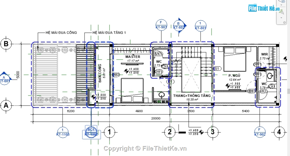 revit kiến trúc 3 tầng,bản vẽ revit nhà phố,revit nhà phố 3 tầng,bản vẽ revit nhà phố 3 tầng