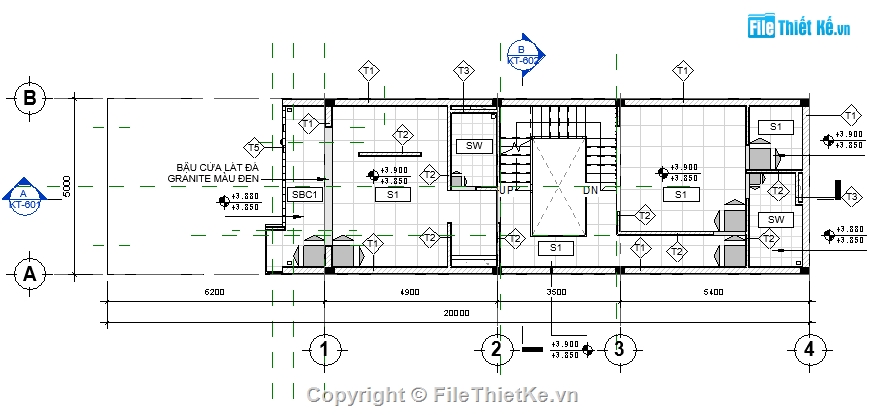 revit kiến trúc 3 tầng,bản vẽ revit nhà phố,revit nhà phố 3 tầng,bản vẽ revit nhà phố 3 tầng