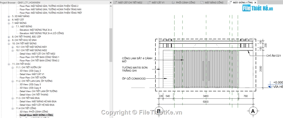 revit kiến trúc 3 tầng,bản vẽ revit nhà phố,revit nhà phố 3 tầng,bản vẽ revit nhà phố 3 tầng