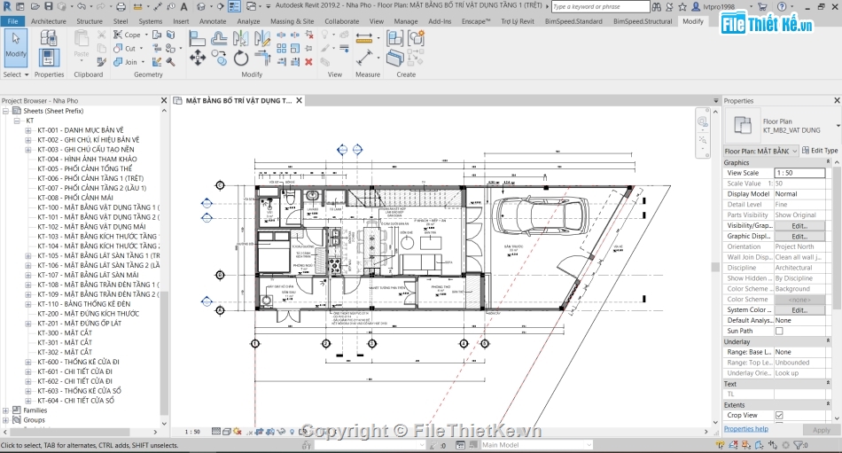 revit nhà phố 6x18.05m,kiến trúc  nhà 2 tầng,Revit 2019 nhà phố hiện đại 2 tầng,mẫu nhà phố 2 tầng revit