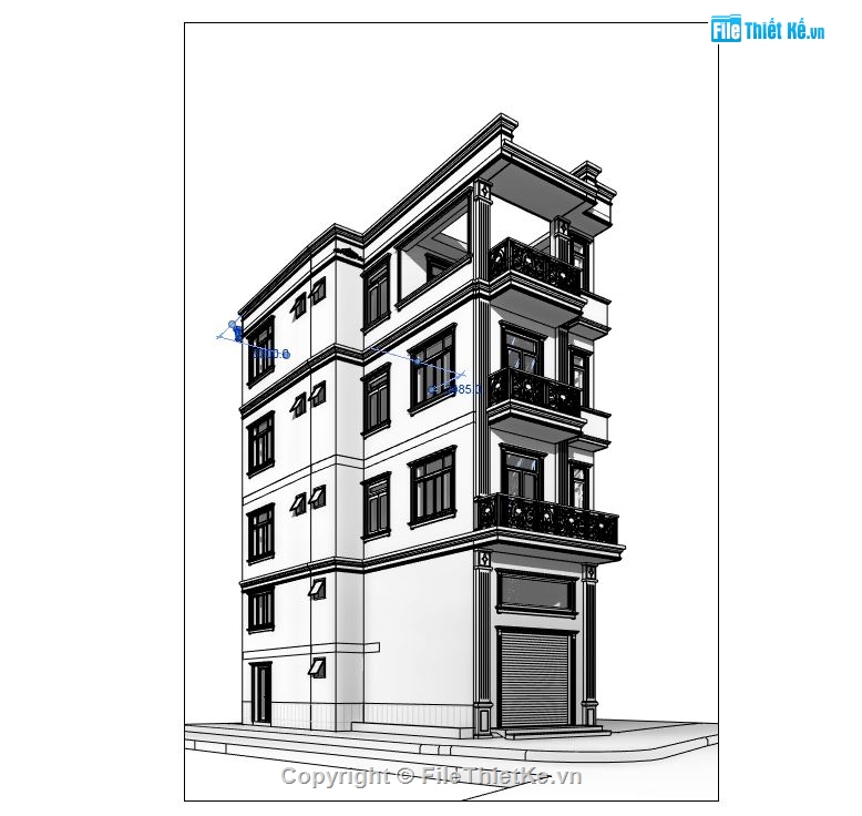 bản vẽ revit Nhà phố,revit Nhà phố 4 tầng,nhà phố 4 tầng revit,bản vẽ revit nhà phố 4 tầng,revit nhà phố