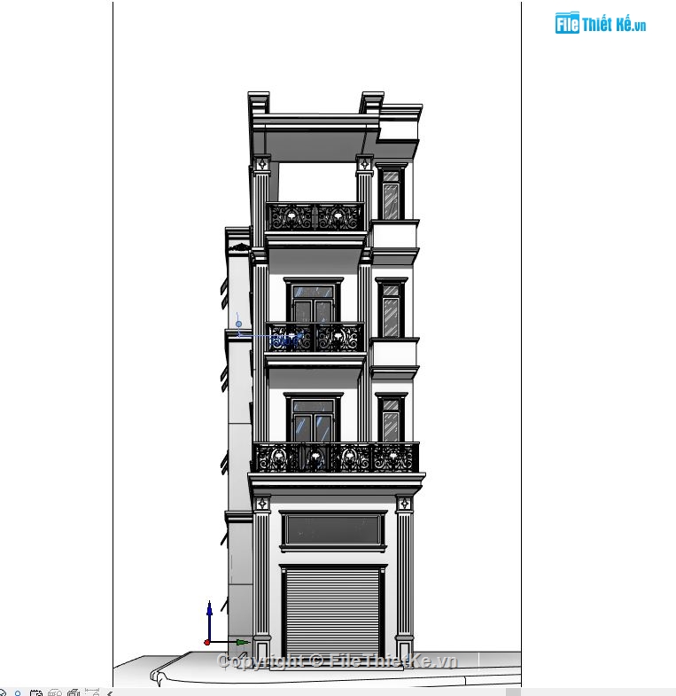 bản vẽ revit Nhà phố,revit Nhà phố 4 tầng,nhà phố 4 tầng revit,bản vẽ revit nhà phố 4 tầng,revit nhà phố