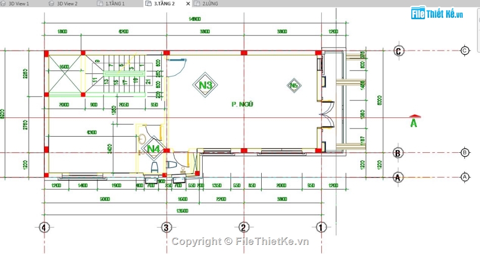 bản vẽ revit Nhà phố,revit Nhà phố 4 tầng,nhà phố 4 tầng revit,bản vẽ revit nhà phố 4 tầng,revit nhà phố