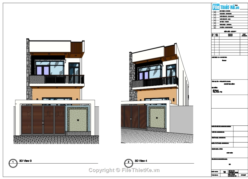 revit nhà 2 tầng,bản vẽ revit nhà 2 tầng,Nhà phố 2 tầng revit,bản vẽ nhà phố revit,File revit nhà 2 tầng