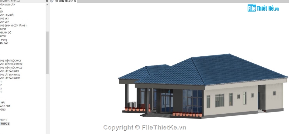 biệt thự 1 tầng revit,file revit biệt thự 1 tầng,bản vẽ revit biệt thự 1 tầng,Revit biệt thự 1 tầng 16.6x20.58m,Bản vẽ biệt thự 1 tầng,bản vẽ biệt thự revit