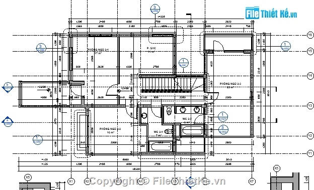 3 tầng,biệt thự 3 tầng,bt 3 tầng,revit biệt thự,9.6x14.5,thiết kế biệt thự