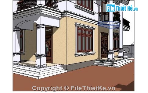 biệt thự 3 tầng,Biệt thự,revit biệt thự 3 tầng,file revit biệt thự 3 tầng