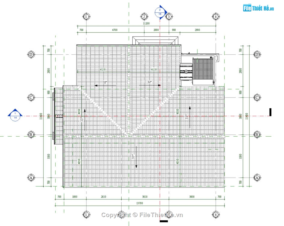 kiến trúc nhà mái thái,Nhà mái thái đẹp,File revit nhà,revit full,Revit đầy đủ nhà mái thái