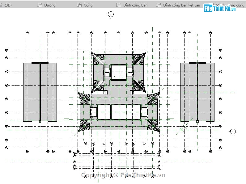 file thiết kế revit,Revit thiết kế chùa,file thiết kế chùa,revit chùa,model revit thiết kế chùa