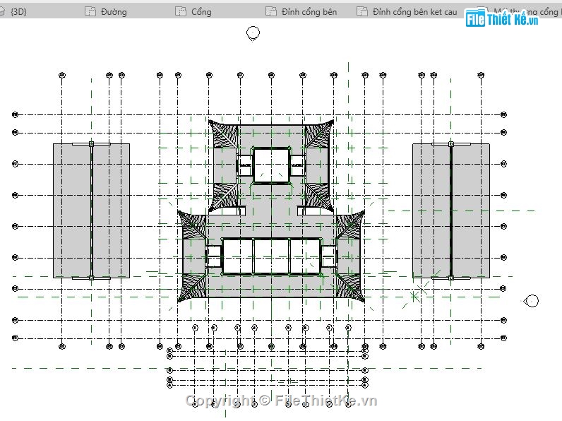 file thiết kế revit,Revit thiết kế chùa,file thiết kế chùa,revit chùa,model revit thiết kế chùa