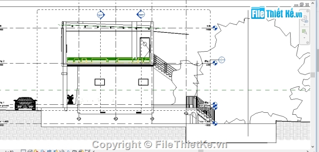 mẫu công trình revit,công trình revit,revit artchitecture,quán cafe 2 tầng,hồ sơ kỹ thuật thi công,kiến trúc quán cafe