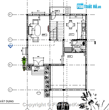 biệt thự 2 tầng,revit biệt thự,revit nhà phố,9.4x12,biệt thự 9.4x12,thiết kế biệt thự