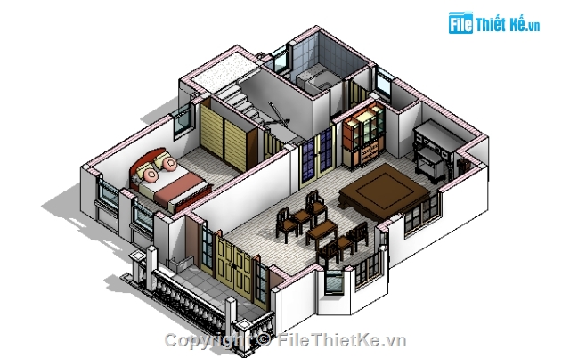 revit nhà phố,revit biệt thự,8.6x10.3,kiến trúc nhà phố,kiến trúc biệt thự,revit kiến trúc biệt thự