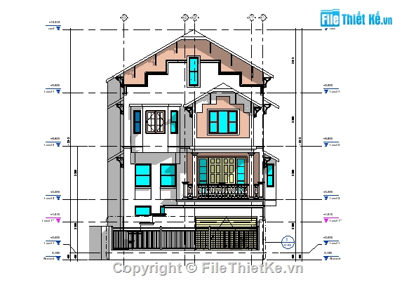 revit nhà phố,revit biệt thự,8.6x10.3,kiến trúc nhà phố,kiến trúc biệt thự,revit kiến trúc biệt thự