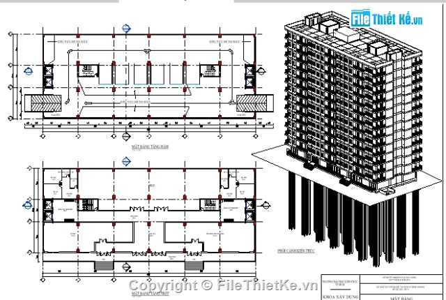 revit chung cư,chung cư 14 tầng,chung cư 48x19m,kiến trúc chung cư,thiết kế chung cư,nhà ở chung cư