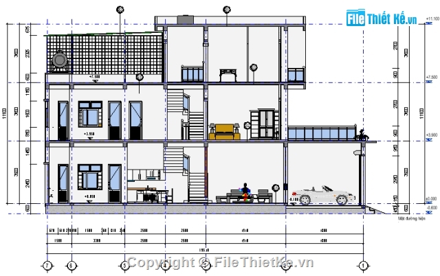 nhà phố 3 tầng,bản vẽ thiết kế nhà phố,nhà phố revit,4.7x19.5,mặt tiền 4.7m,thiết kế nhà phố 3 tầng