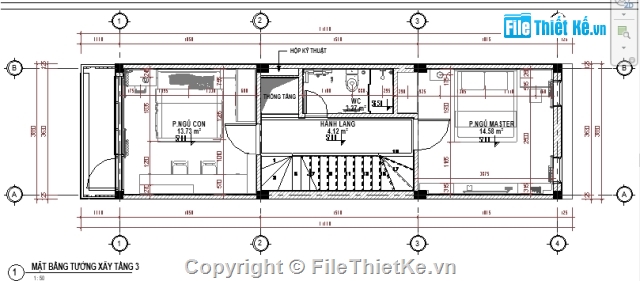 revit nhà phố,nhà phố 5 tầng,thiết kế nhà phố 5 tầng revit,nhà phố 5 tầng 3.85x13.4m