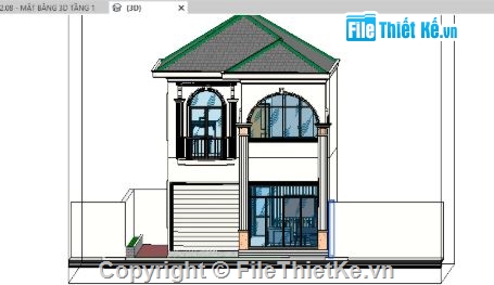 nhà phố 2 tầng,revit nhà phố 2 tầng,file revit nhà phố 2 tầng