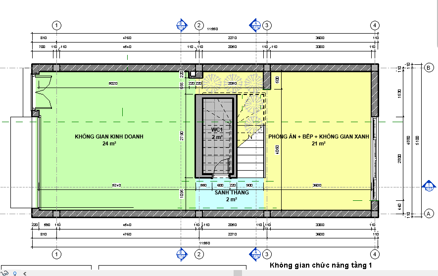 nhà phố 3 tầng,3 tầng 1 tum,nhà dần 3 tầng+1 tum,nhà phố 3 tầng +1 tum,revit nhà phố 3 tầng 5x15.5m