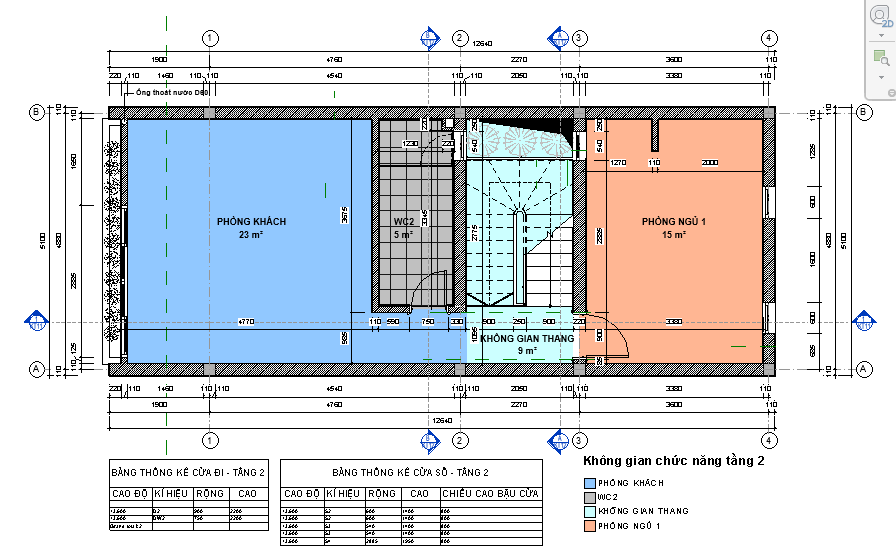 nhà phố 3 tầng,3 tầng 1 tum,nhà dần 3 tầng+1 tum,nhà phố 3 tầng +1 tum,revit nhà phố 3 tầng 5x15.5m