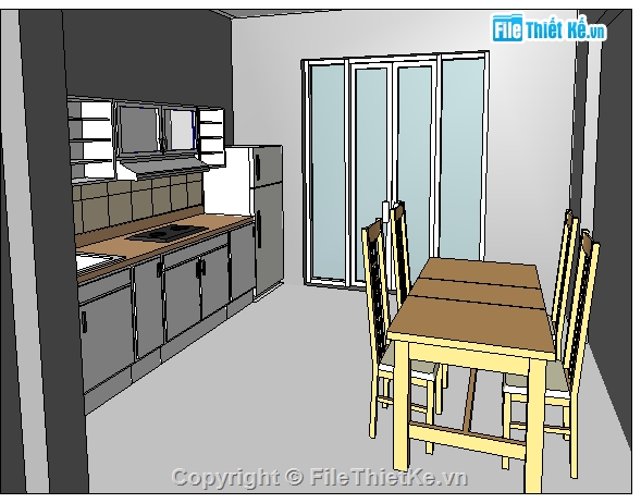 Nhà phố,3 tầng,4x16,mặt tiền 4m,revit nhà phố,mẫu công trình revit