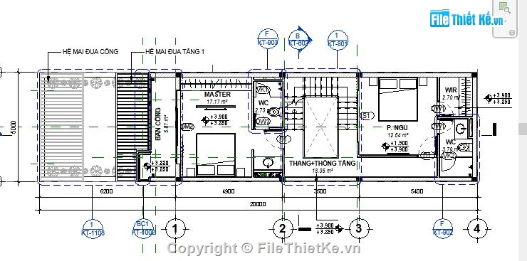 Revit nhà phố 3 tầng,Revit nhà 3 tầng 5x15m,Kiến trúc nhà phố 3 tầng,nhà phố đẹp revit,bản vẽ revit nhà phố 3 tầng