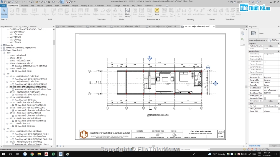 bản vẽ full kiến trúc,revit kiến trúc nhà phố 3 tầng,revit nhà phố 3 tầng,nhà phố 3 tầng 5x16m