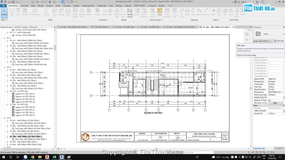 bản vẽ full kiến trúc,revit kiến trúc nhà phố 3 tầng,revit nhà phố 3 tầng,nhà phố 3 tầng 5x16m