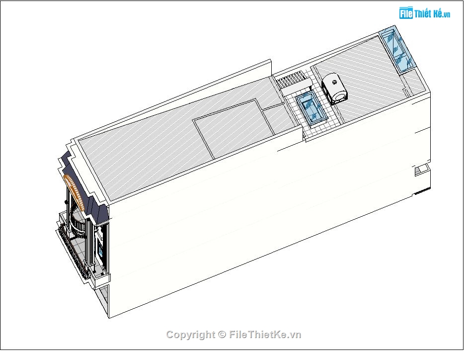 revit nhà phố 3 tầng,nhà phố 3 tầng 5x20.47m,File revit nhà phố 3 tầng,nhà phố 3 tầng revit,bản vẽ nhà phố 3 tầng