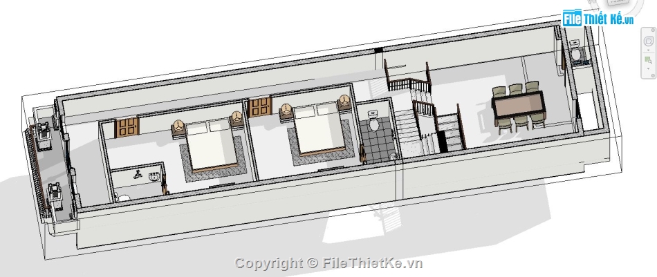 revit nhà phố 3 tầng,nhà phố 3 tầng 5x20.47m,File revit nhà phố 3 tầng,nhà phố 3 tầng revit,bản vẽ nhà phố 3 tầng