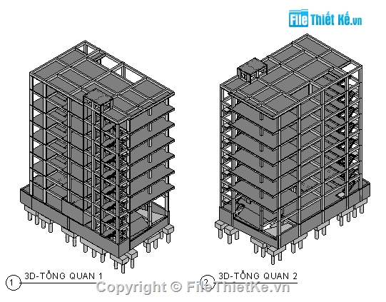 văn phòng,revit structure,kết cấu văn phòng,file thiết kế kết cấu văn phòng,kết cấu văn phòng 10 tầng