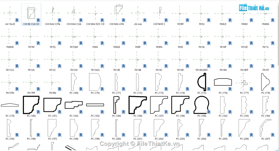 phào chỉ cổ điển,cổ điển,phào chỉ cổ điển Revit,tổng hợp các mẫu