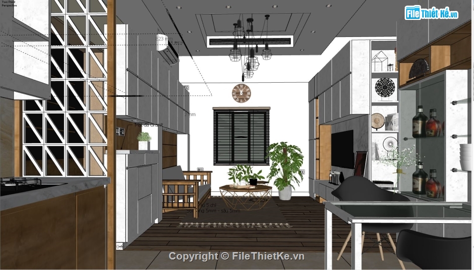 nội thất phòng bếp,sketchup nội thất phòng bếp,nội thất phòng bếp sketchup