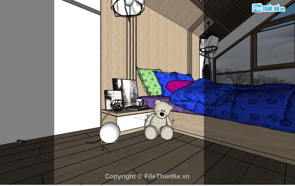 file su phòng ngủ,model su phòng ngủ,sketchup phòng ngủ,phòng ngủ file sketchup,phòng ngủ model sketchup