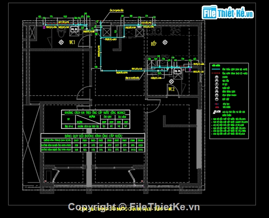 chi tiết thi công nước,bản vẽ nước chung cư,thiết kế điện nước công trình,mẫu thiết kế nước chung cư