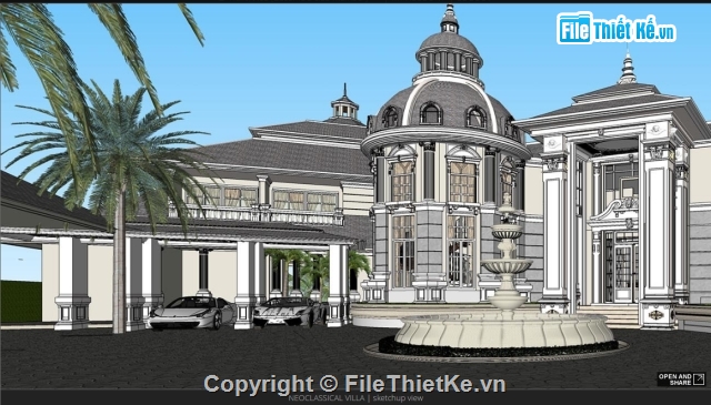 biệt thự sketchup,sketchup biệt thự,model biệt thự,mẫu biệt thự sketchup,biệt thự bằng sketchup,sketchup nhà biệt thự