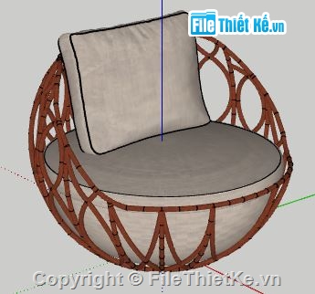 Sketchup 5 mẫu ghế,ghế đọc sách,mẫu ghế đẹp